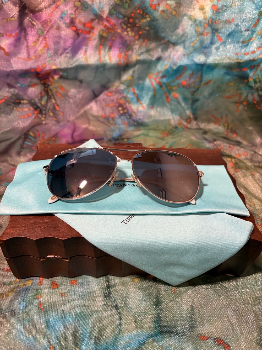 Tiffany & Co. Sunglasses Model: TF3052B Style: Fashion Pilot Gender: Women's